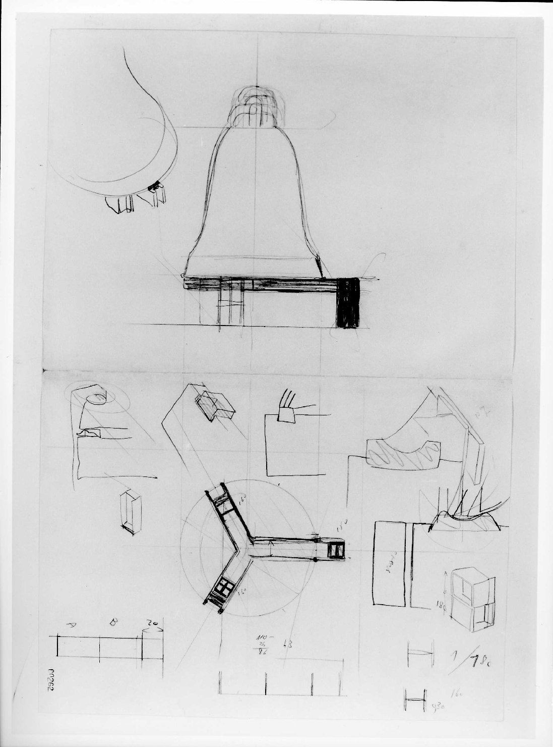 allestimento dell'ala della Galleria del Museo di Castelvecchio di Verona (disegno) di Scarpa Carlo (sec. XX)
