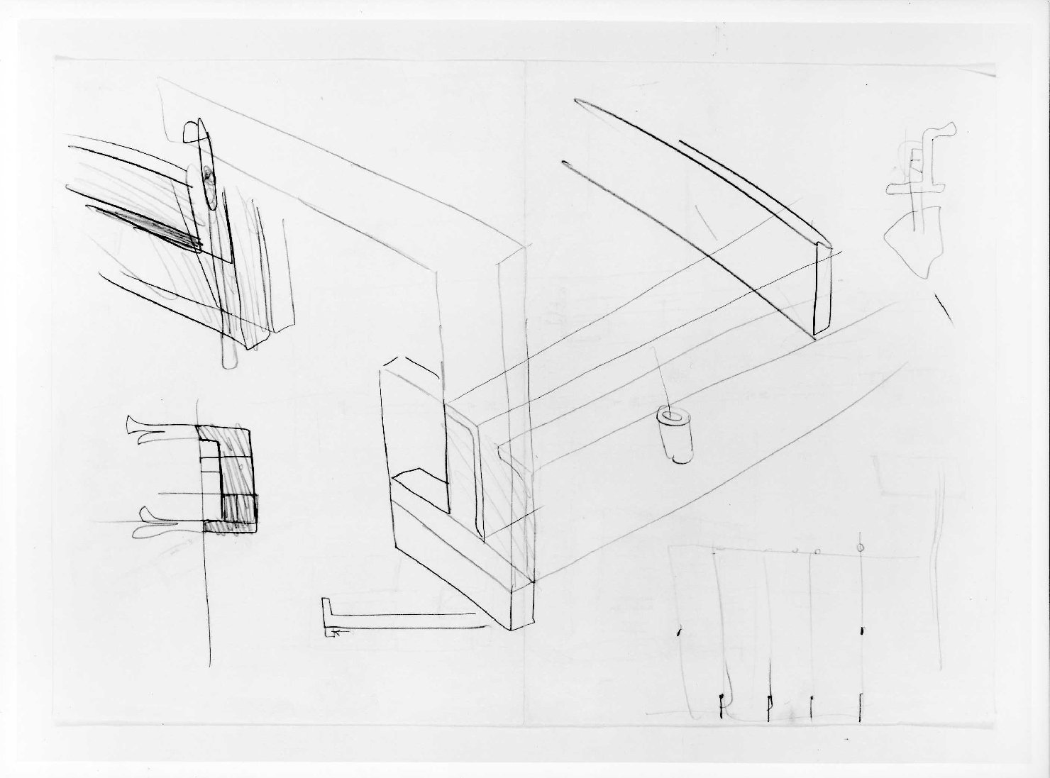 restauro dell'ala della Galleria del Museo di Castelvecchio di Verona (disegno) di Scarpa Carlo (sec. XX)