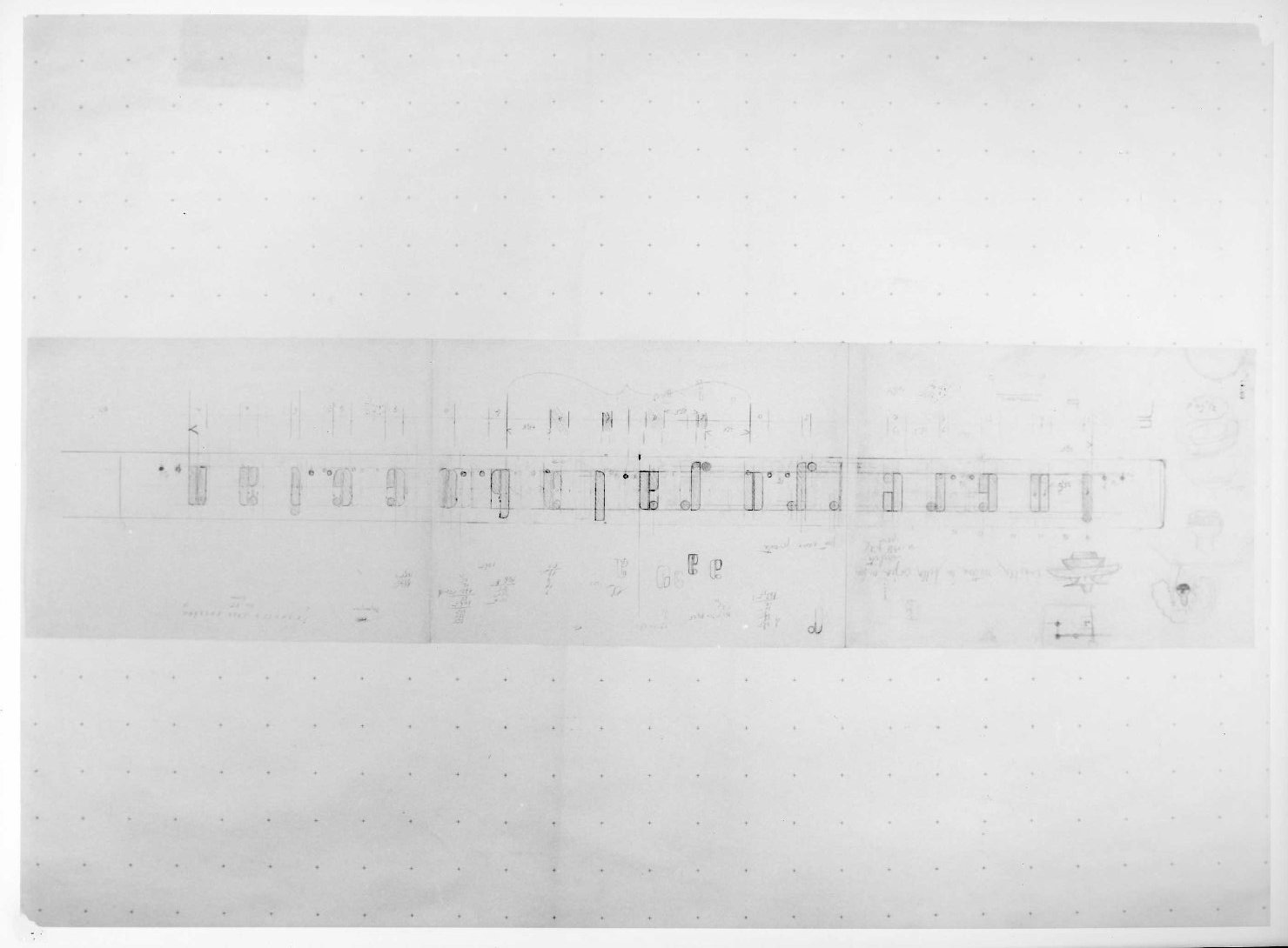 ala orientale del Museo di Castelvecchio di Verona (disegno) di Scarpa Carlo (sec. XX)