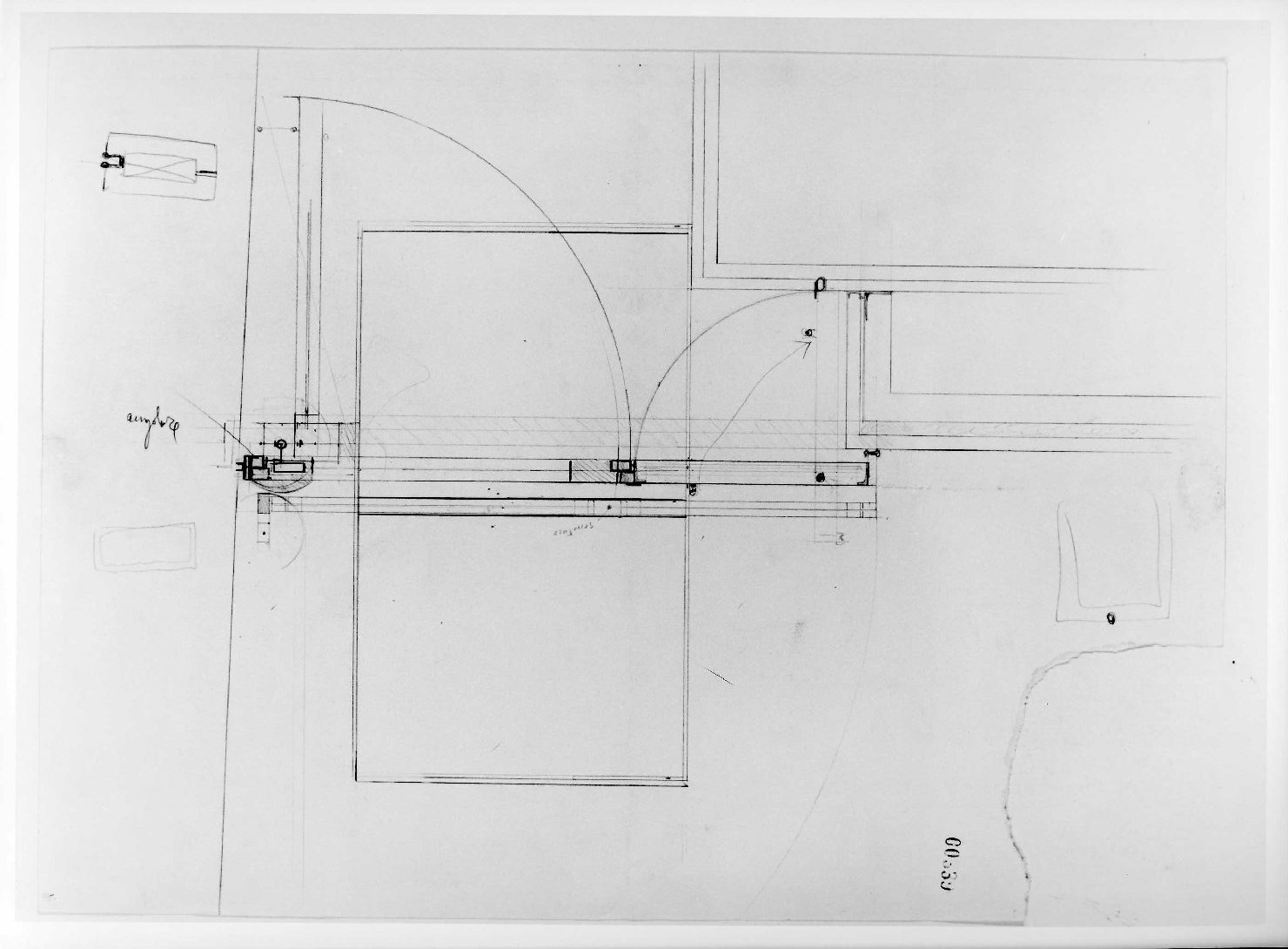restauro dell'ala della Galleria del Museo di Castelvecchio di Verona (disegno) di Scarpa Carlo (sec. XX)