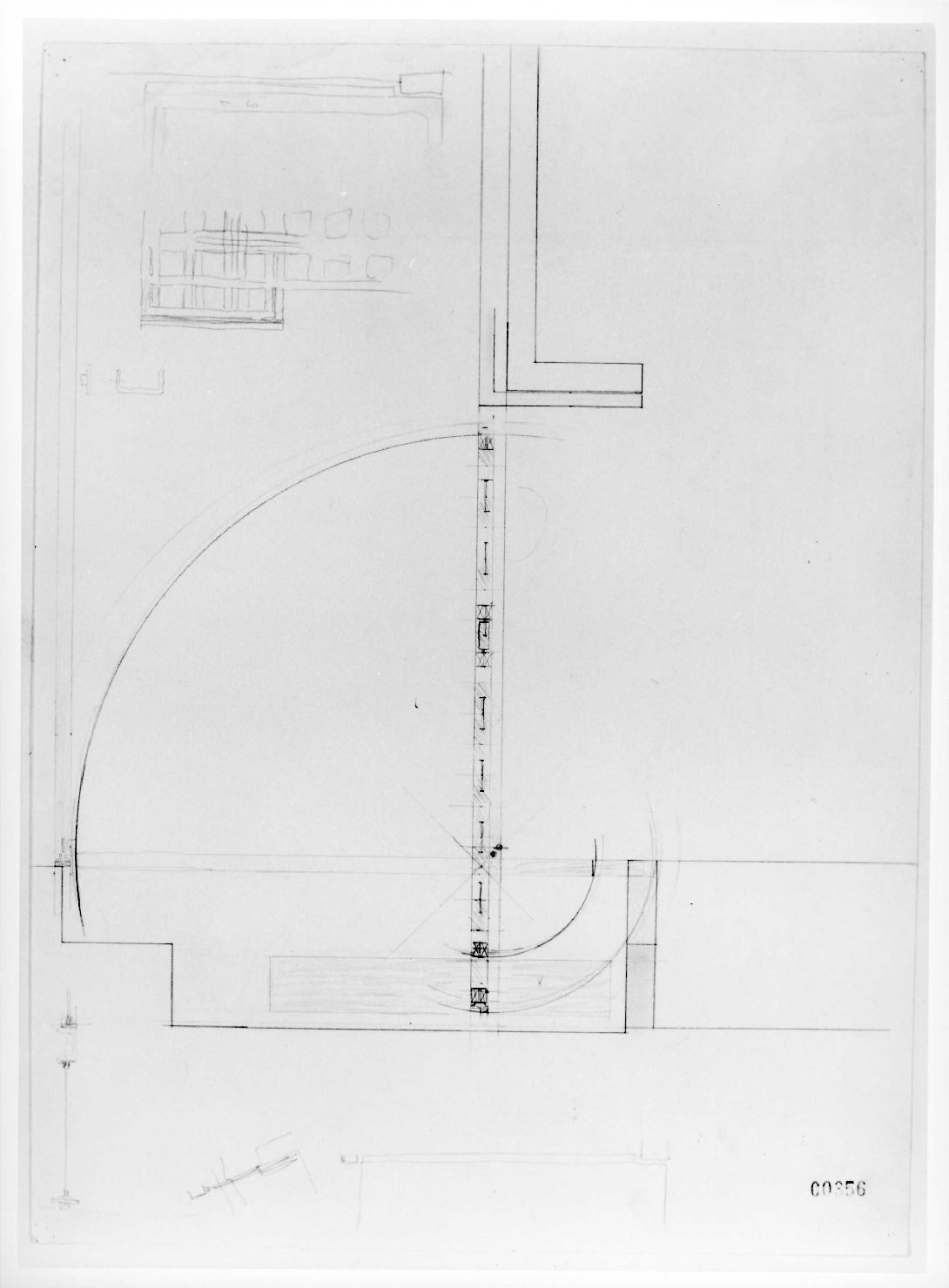 restauro dell'ala della Galleria del Museo di Castelvecchio di Verona (disegno) di Scarpa Carlo (sec. XX)