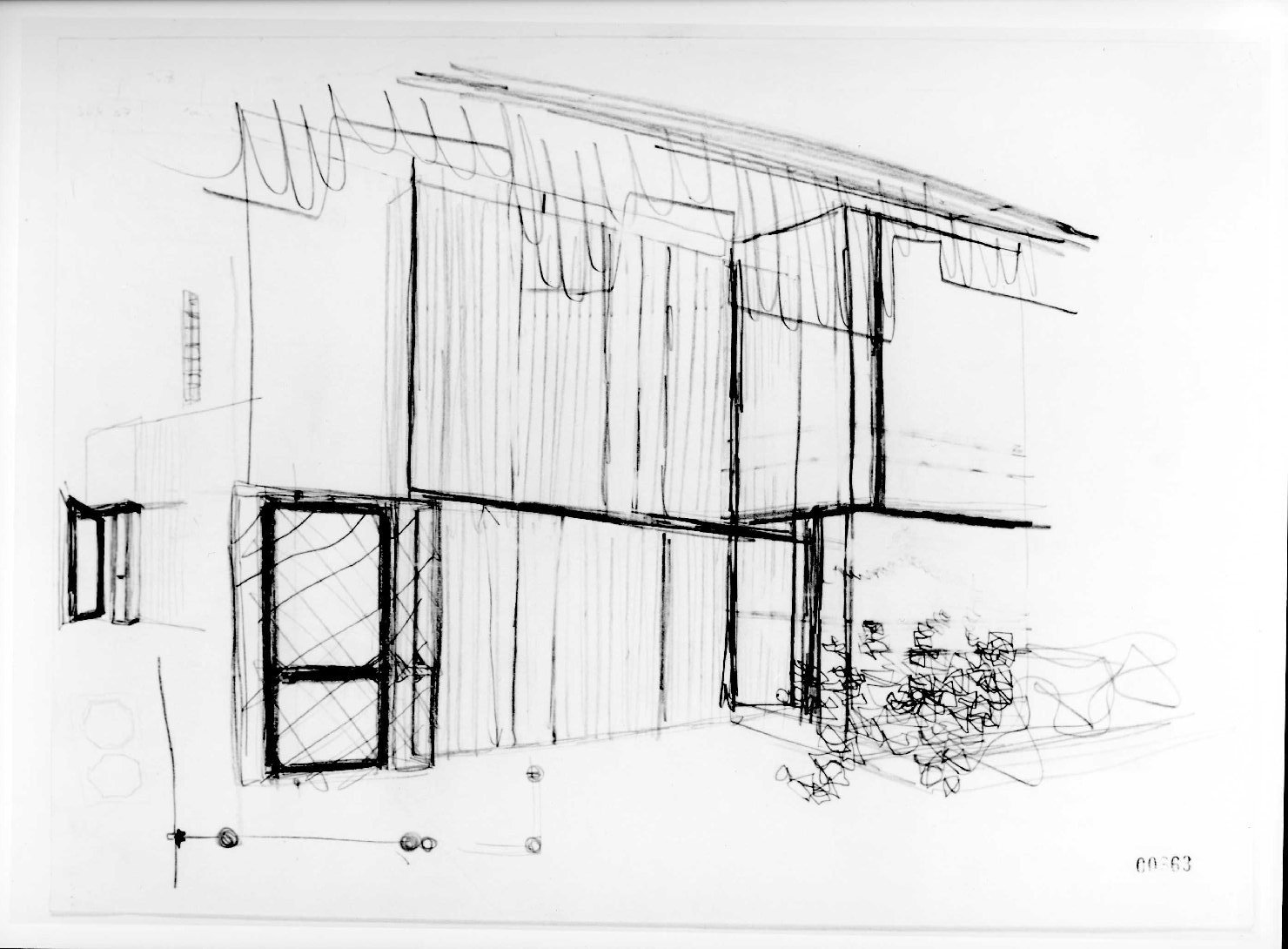 restauro dell'ala della Galleria del Museo di Castelvecchio di Verona (disegno) di Scarpa Carlo (sec. XX)