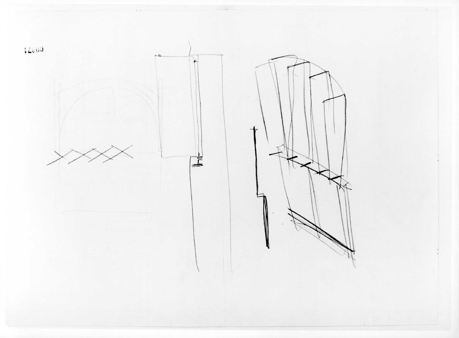 restauro dell'ala della Galleria del Museo di Castelvecchio di Verona (disegno) di Scarpa Carlo (sec. XX)