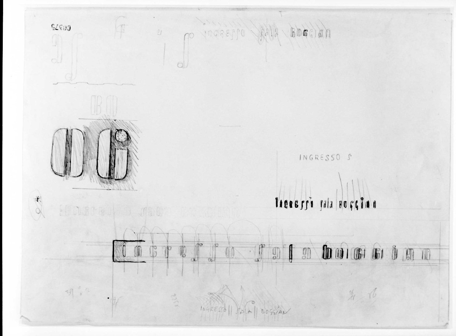 ala orientale del Museo di Castelvecchio di Verona (disegno) di Scarpa Carlo (sec. XX)