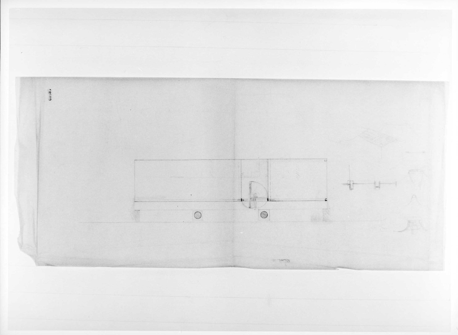 restauro dell'ala della Galleria del Museo di Castelvecchio di Verona (disegno) di Scarpa Carlo (sec. XX)