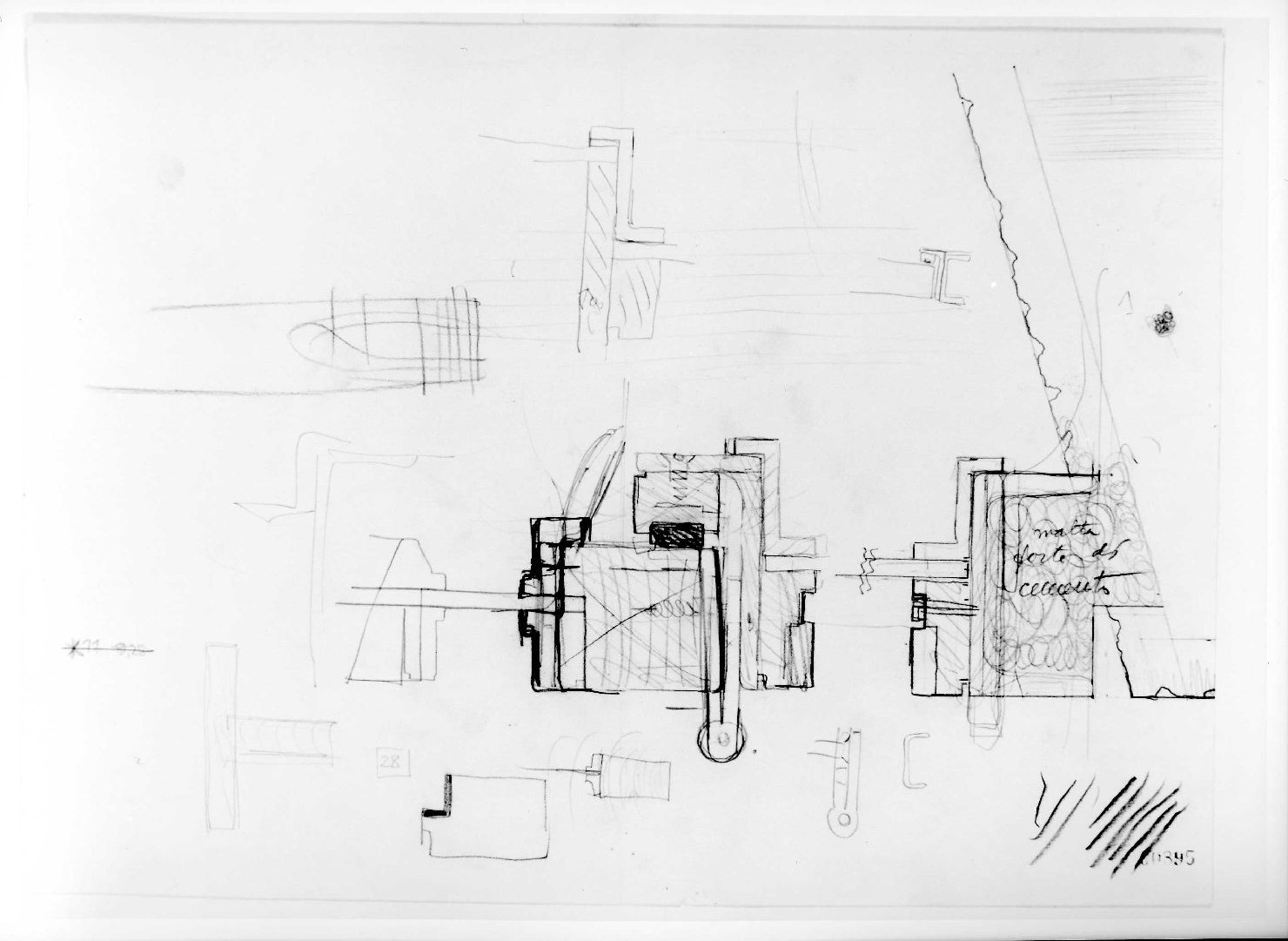 restauro dell'ala della Galleria del Museo di Castelvecchio di Verona (disegno) di Scarpa Carlo (sec. XX)