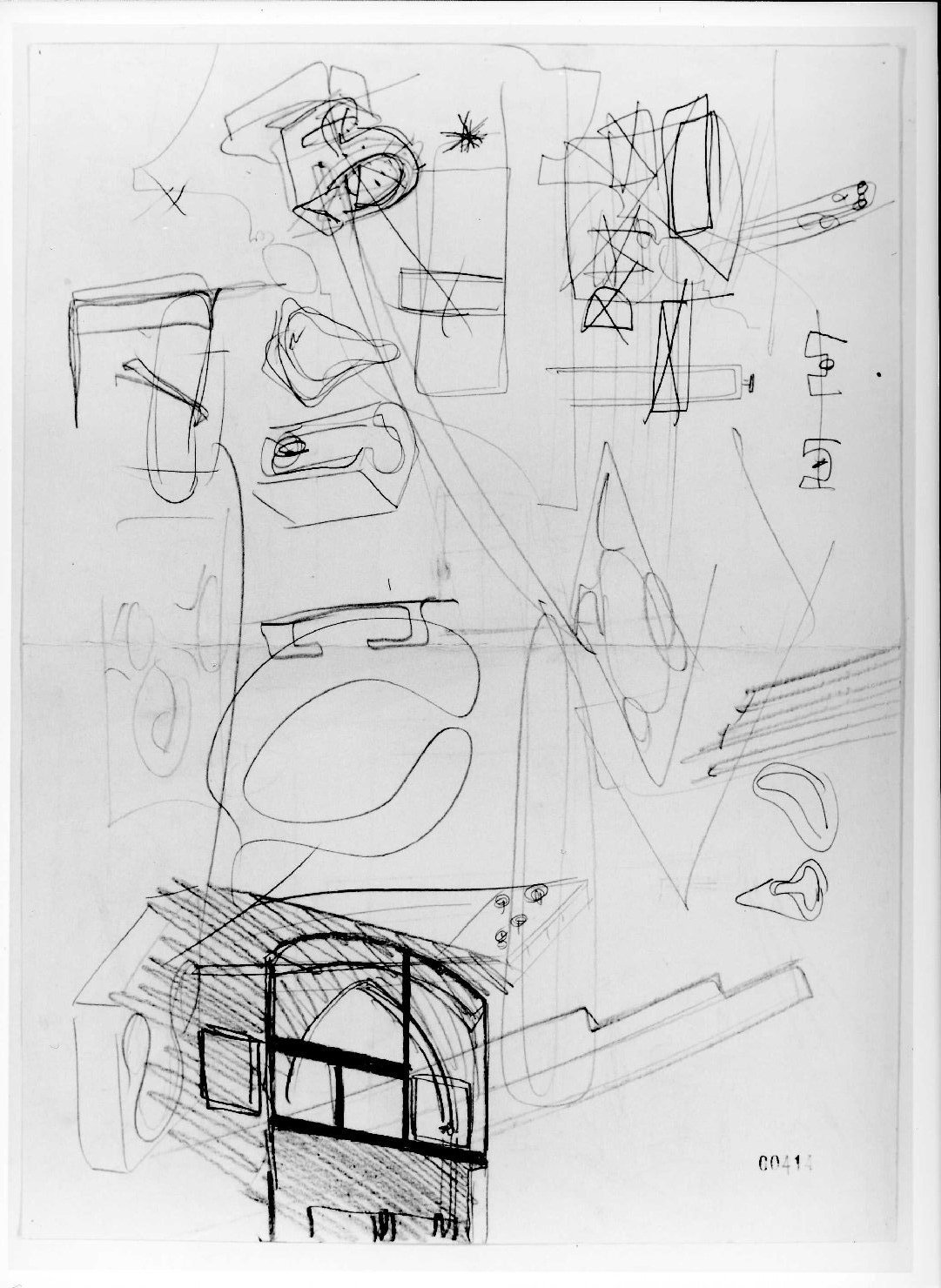 restauro dell'ala della Galleria del Museo di Castelvecchio di Verona (disegno) di Scarpa Carlo (sec. XX)