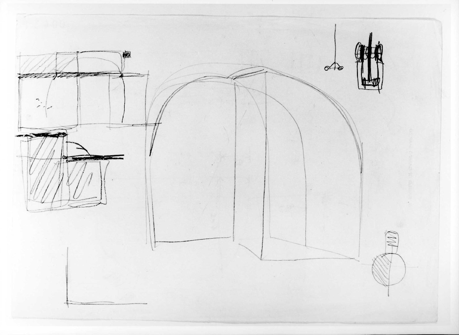 restauro dell'ala della Galleria del Museo di Castelvecchio di Verona (disegno) di Scarpa Carlo (sec. XX)