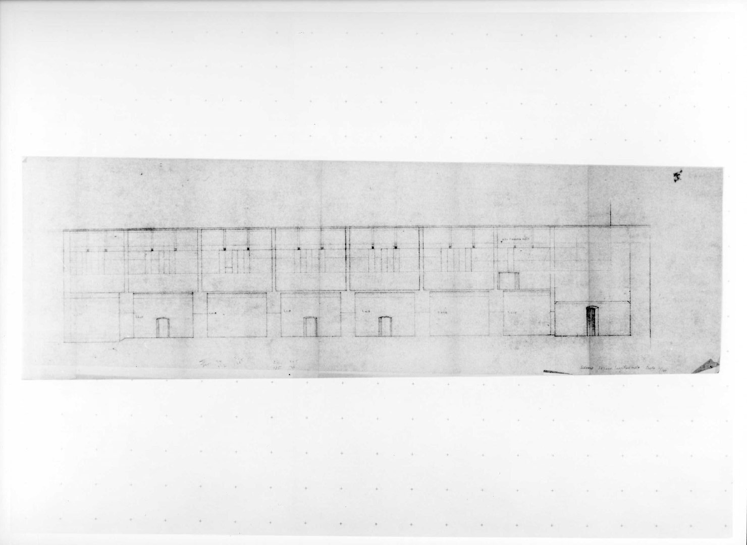restauro dell'ala della Galleria del Museo di Castelvecchio di Verona (disegno) di Scarpa Carlo (sec. XX)