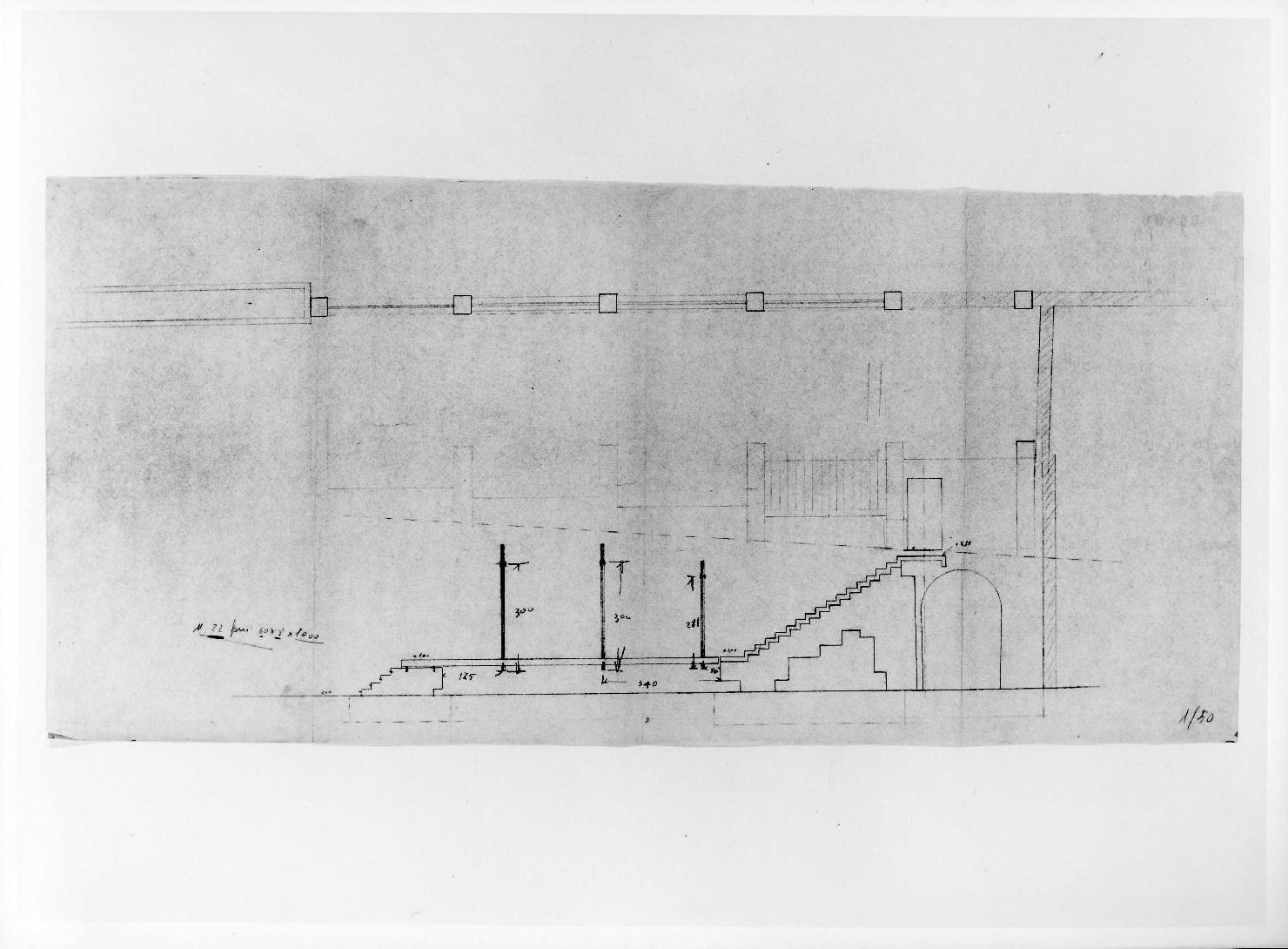 porta del Morbio, mastio e ala della Reggia del Museo di Castelvecchio di Verona (disegno) di Scarpa Carlo (sec. XX)