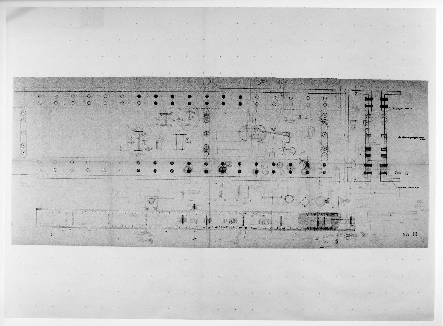 restauro dell'ala della Galleria del Museo di Castelvecchio di Verona (disegno) di Scarpa Carlo (sec. XX)