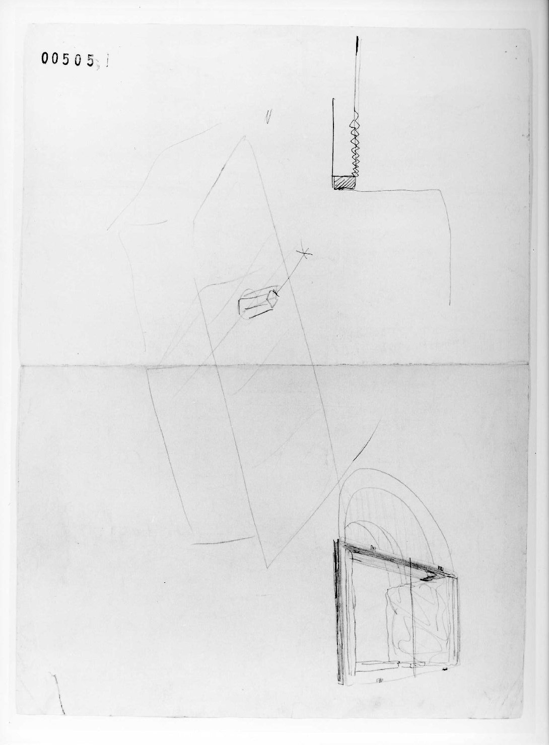 restauro dell'ala della Galleria del Museo di Castelvecchio di Verona (disegno) di Scarpa Carlo (sec. XX)