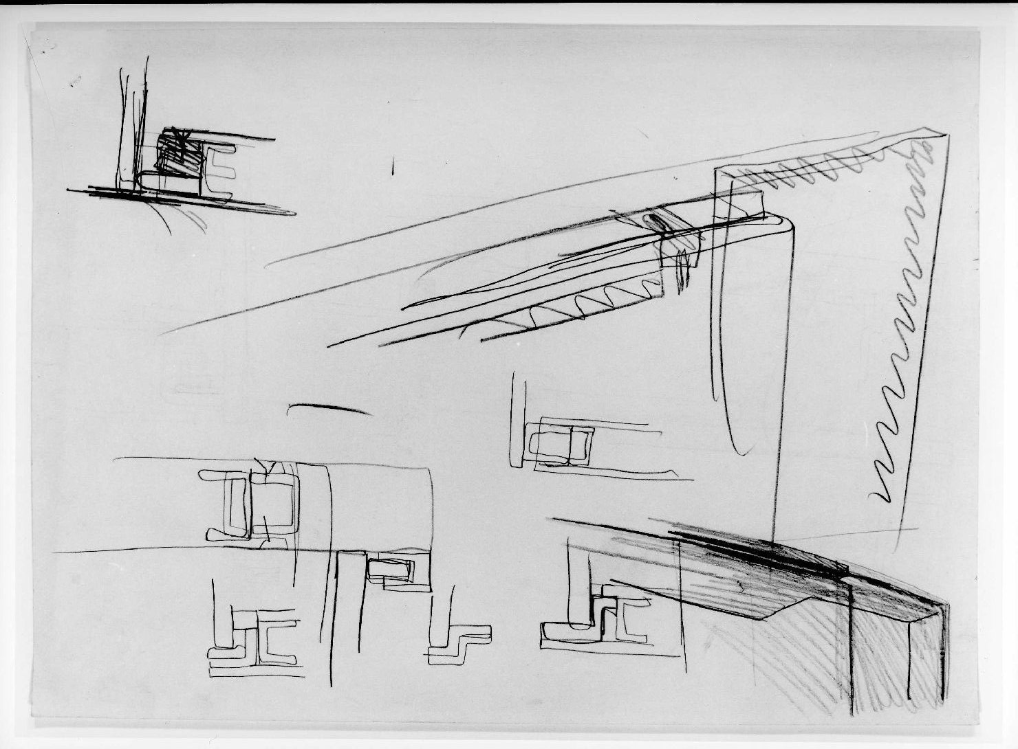 restauro dell'ala della Galleria del Museo di Castelvecchio di Verona (disegno) di Scarpa Carlo (sec. XX)