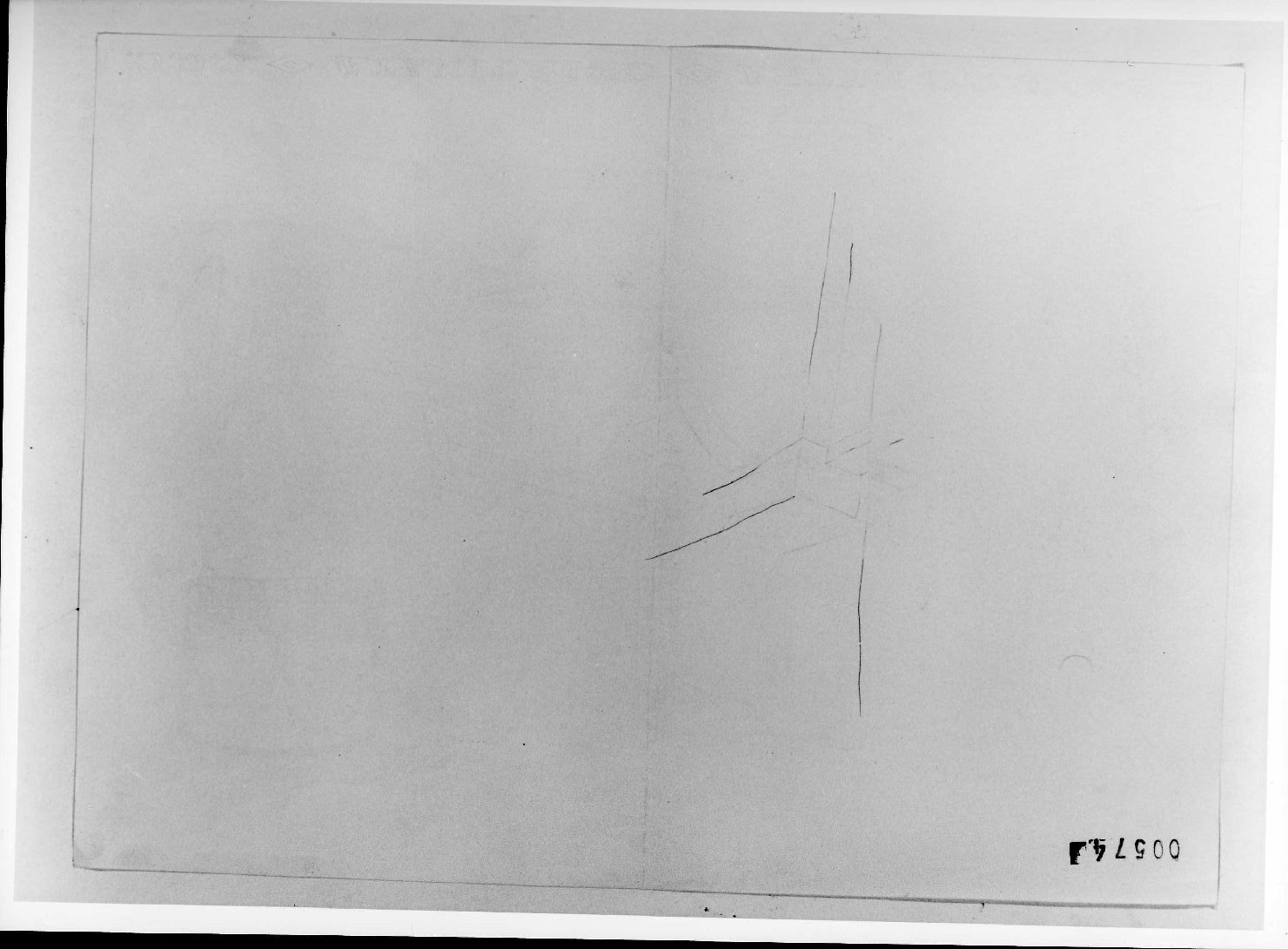 corte e giardino del Museo di Castelvecchio di Verona (disegno preparatorio) di Scarpa Carlo (sec. XX)