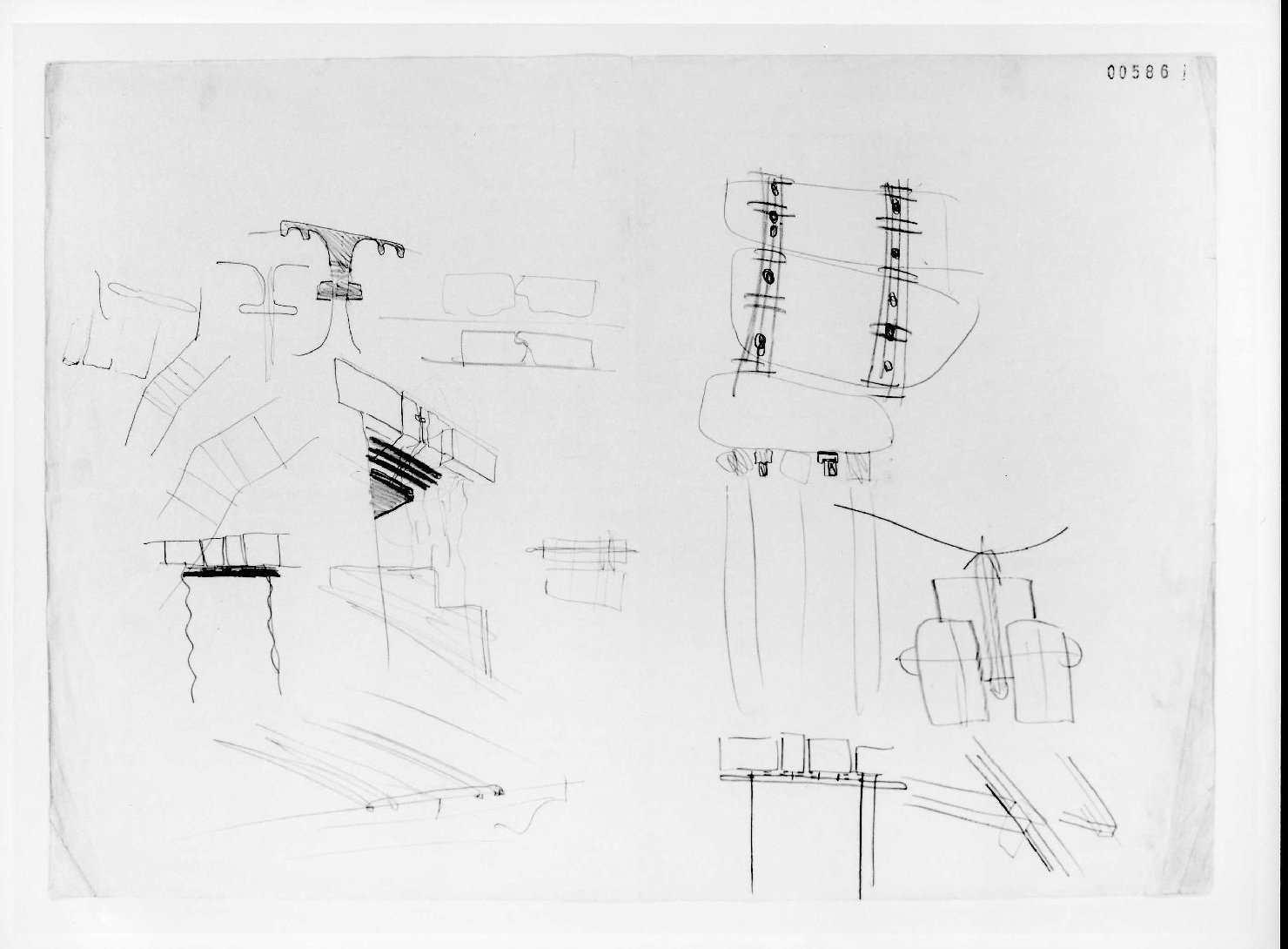 statua equestre di Cangrande I della Scala al Museo di Castelvecchio di Verona (disegno) di Scarpa Carlo (sec. XX)