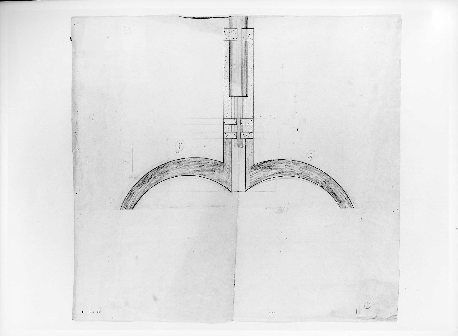 illuminazione e controsoffitti del Museo di Castelvecchio di Verona (disegno) di Scarpa Carlo (sec. XX)