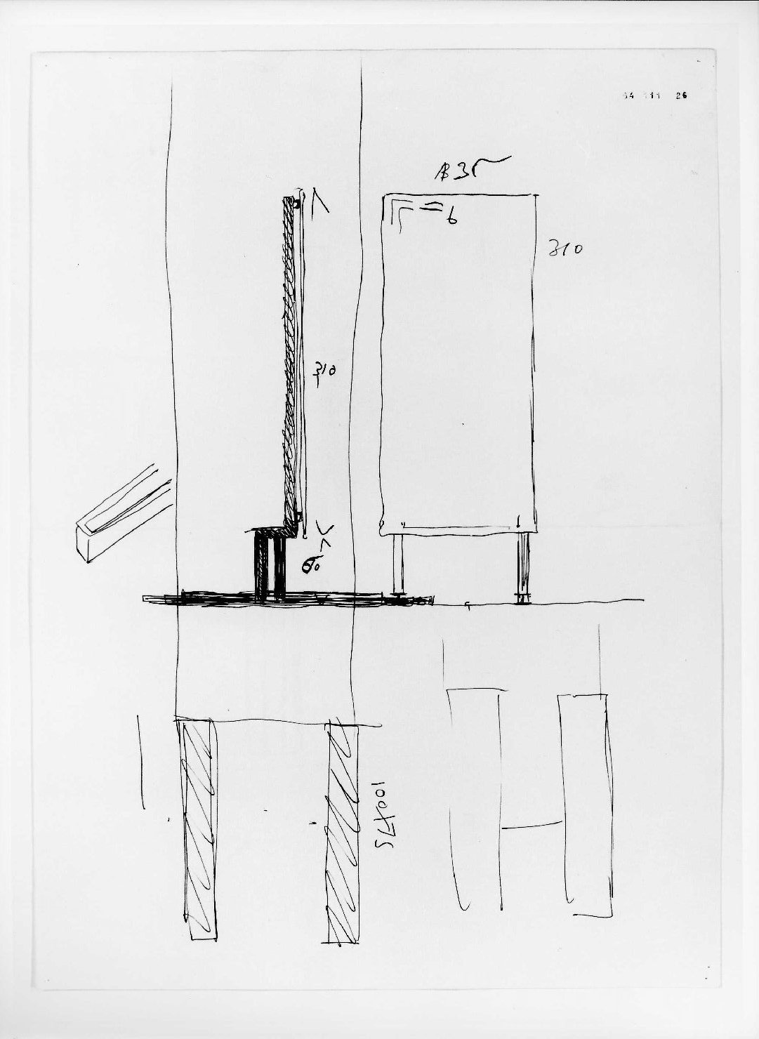 disegno di Scarpa Carlo, Rudella Angelo (sec. XX)