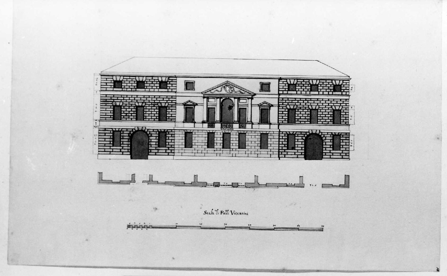 architettura (disegno) di Calderari Ottone Maria (sec. XVIII)