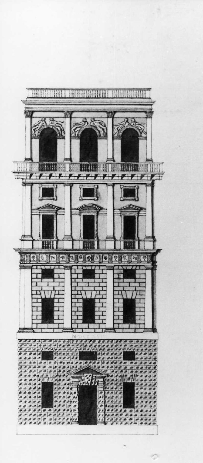 la "Specola" a Padova (disegno, serie) di Calderari Ottone Maria (sec. XVIII)