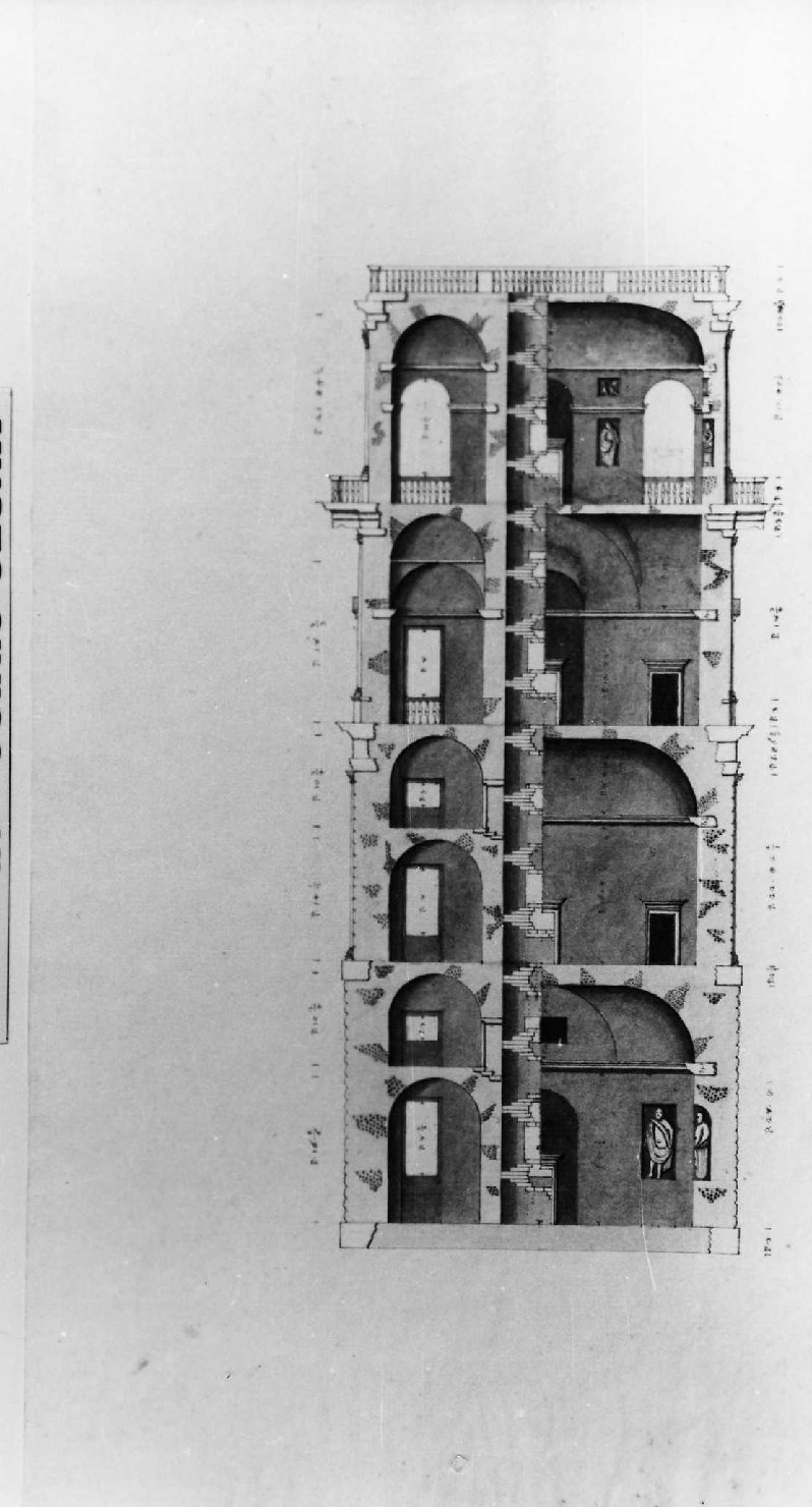 la "Specola" a Padova (disegno, serie) di Calderari Ottone Maria (sec. XVIII)