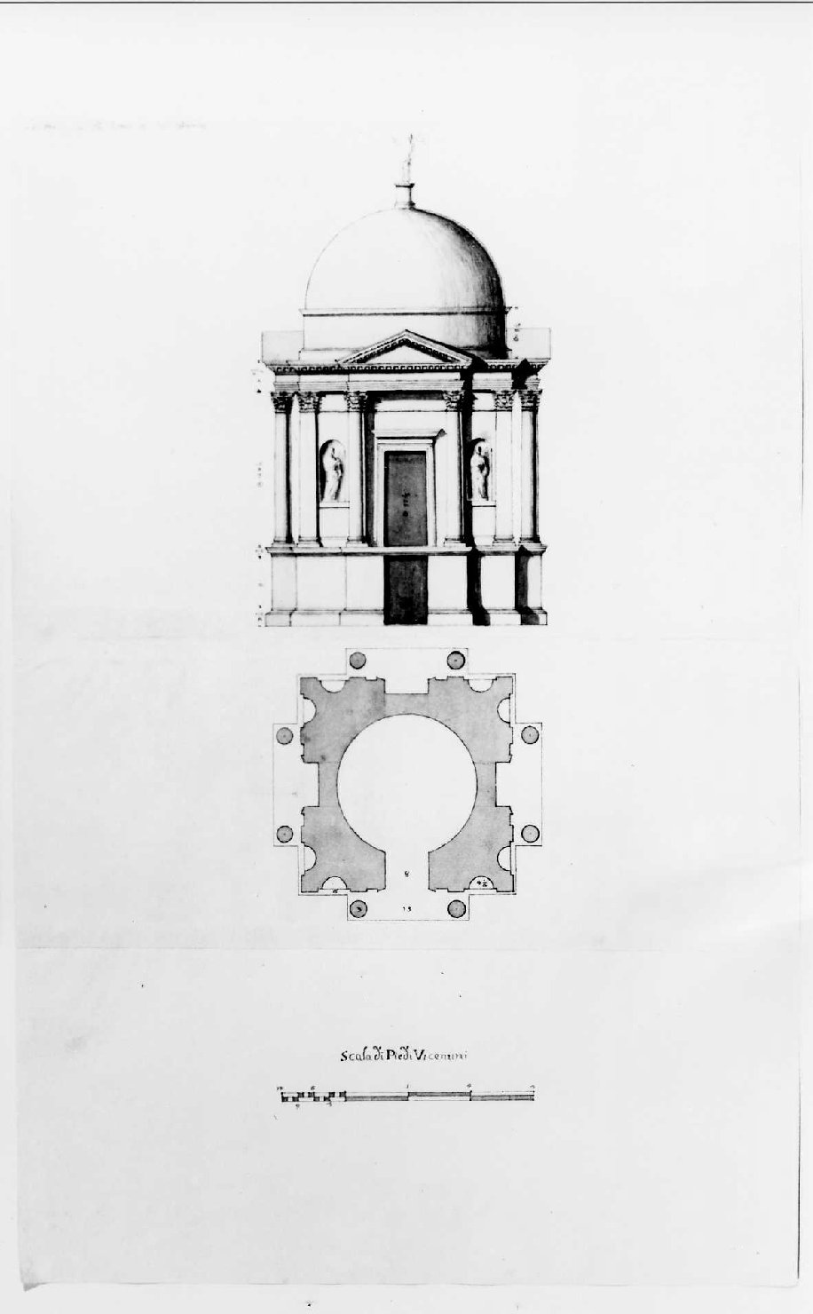 tabernacolo (disegno) di Calderari Ottone Maria (seconda metà sec. XVIII)