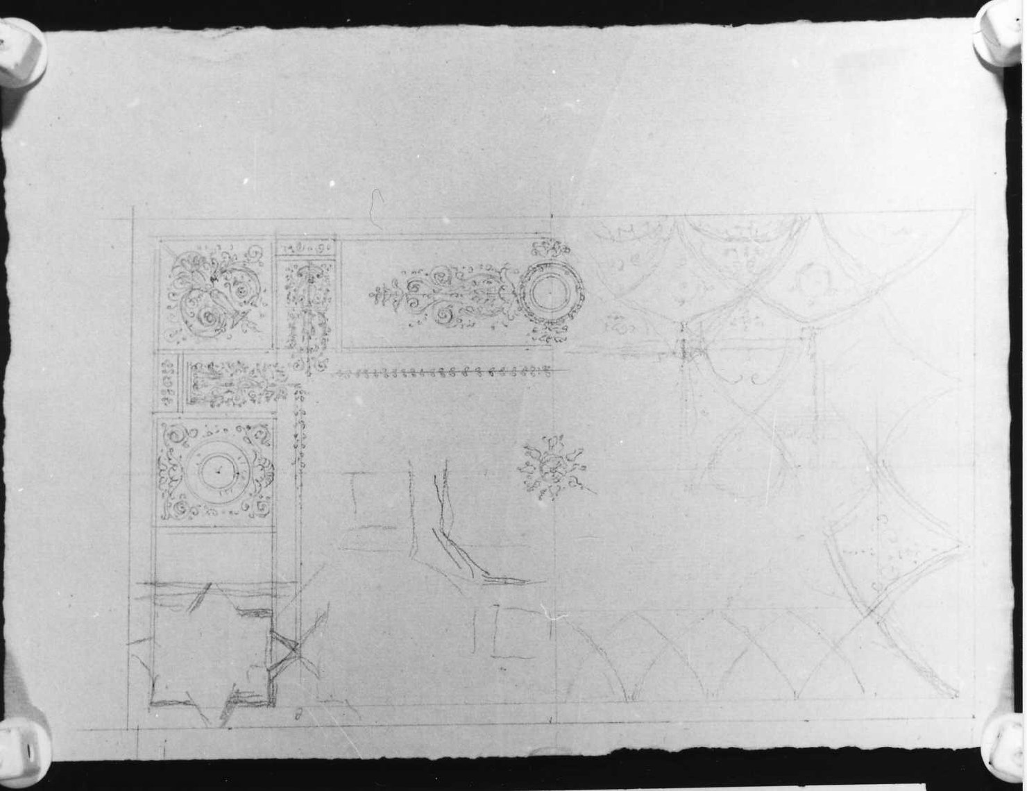 soffitto (disegno) di Picutti Giovanni (sec. XIX)