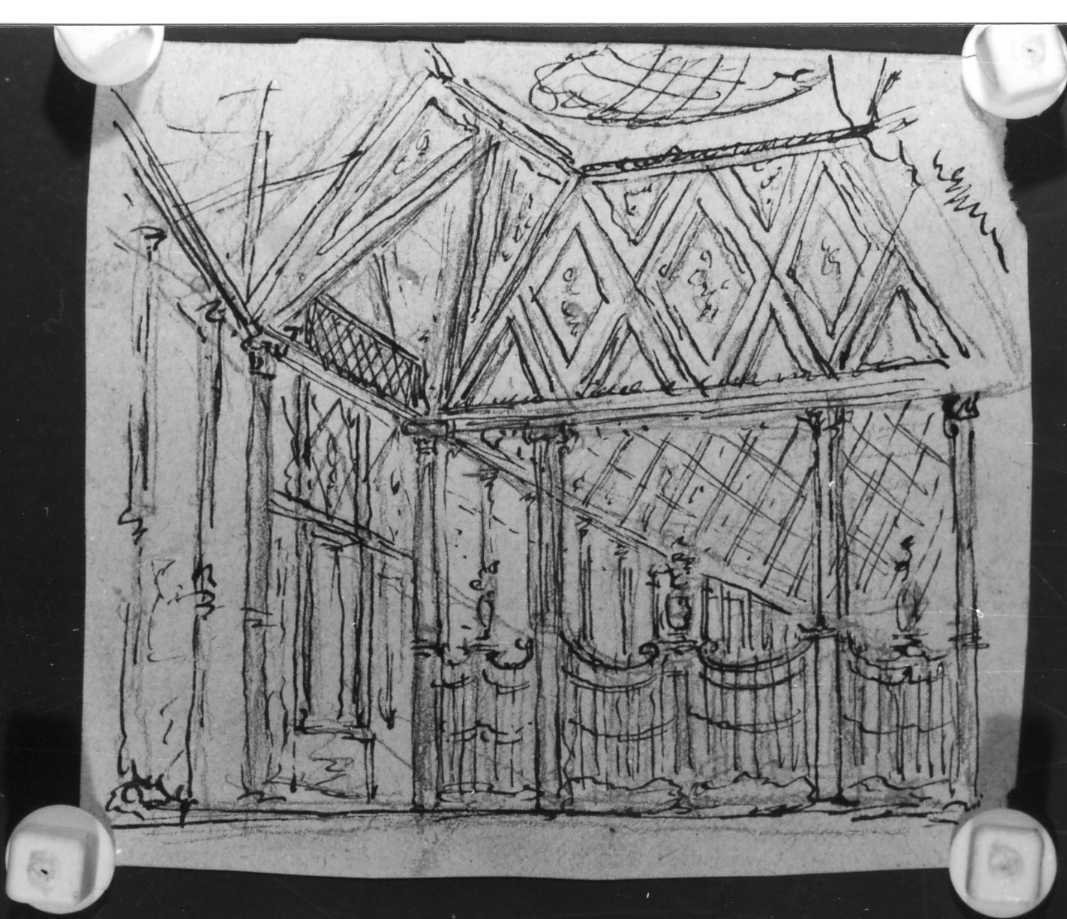 interno (disegno) di Picutti Bartolomeo (sec. XIX)