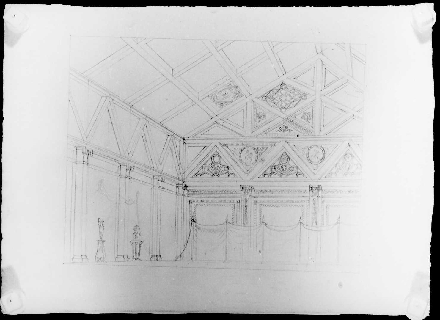 interno (disegno) di Picutti Giovanni (sec. XIX)