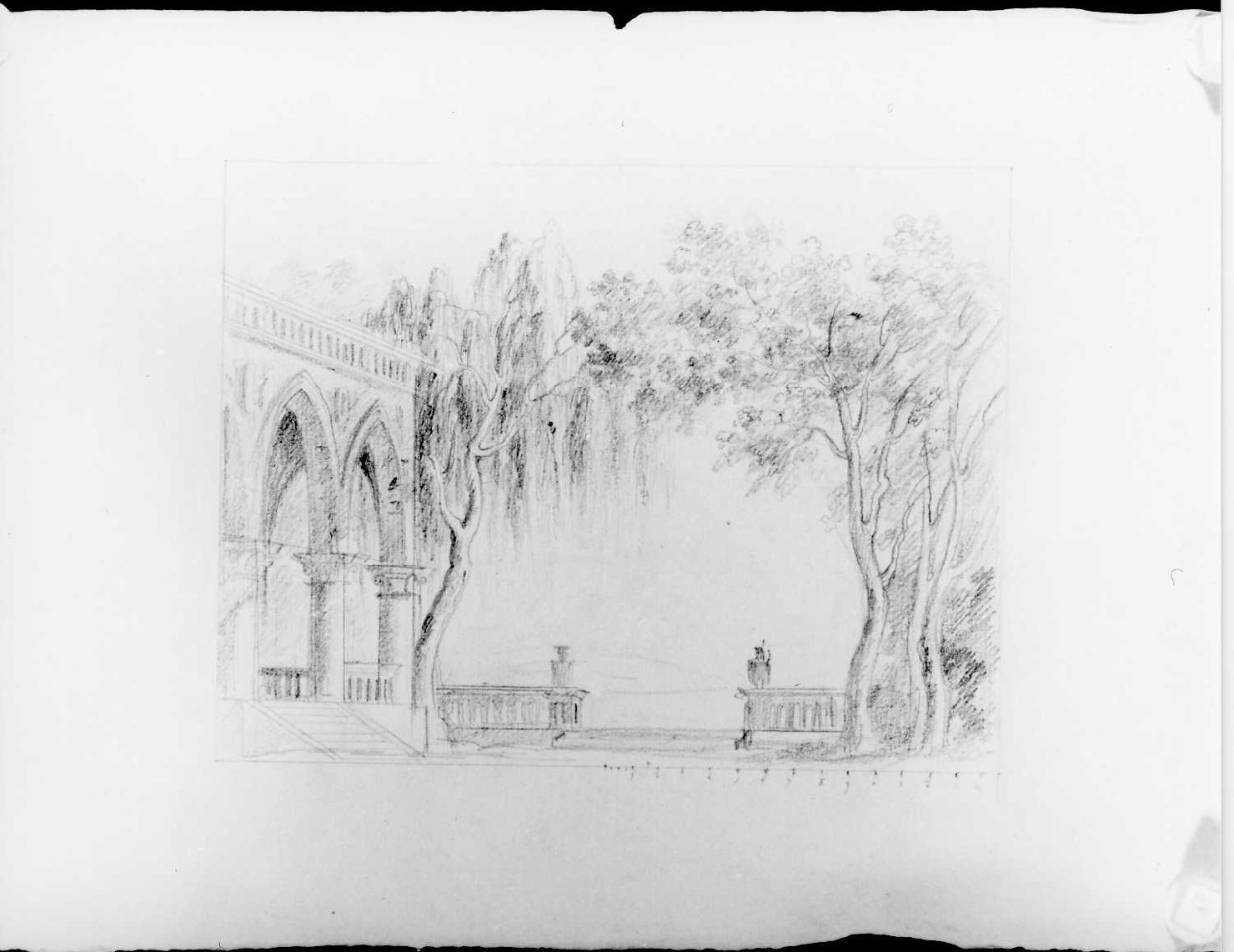 giardino (disegno) di Picutti Giovanni (sec. XIX)