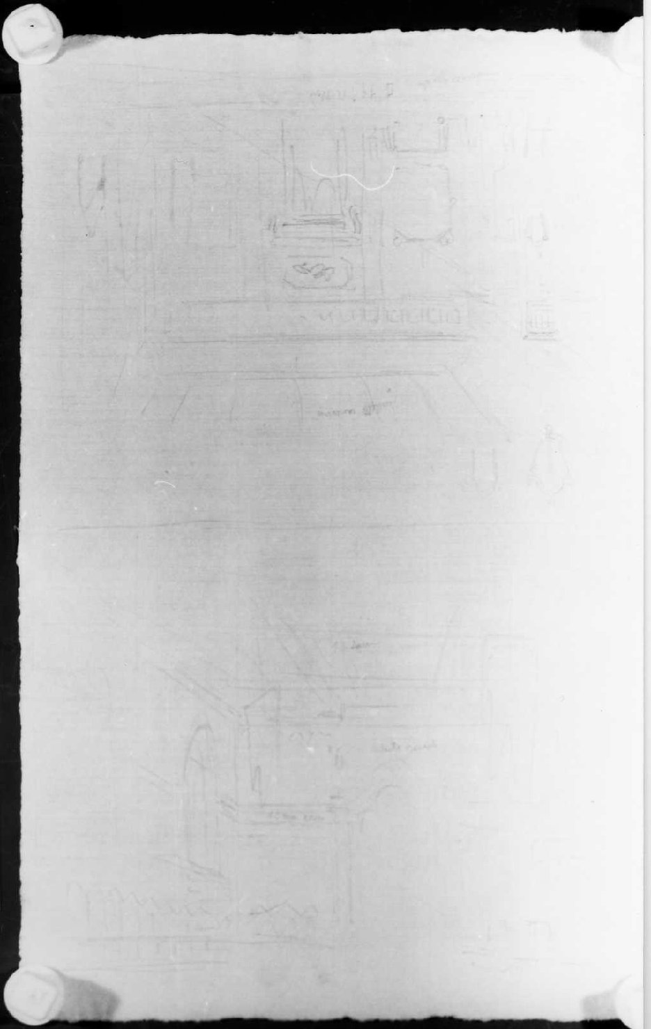 interno (disegno) di Picutti Bartolomeo (sec. XIX)