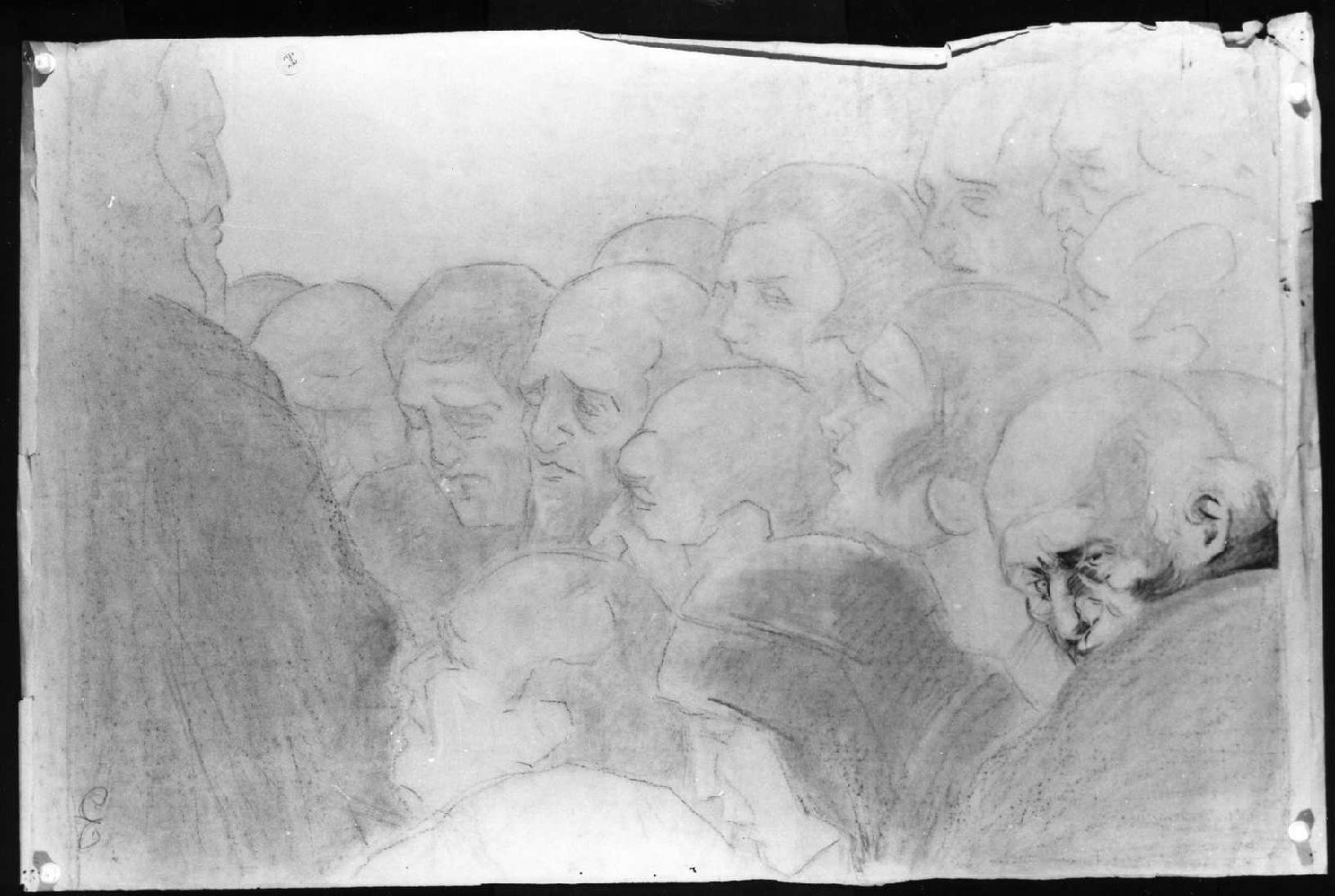 teste (disegno) di Piccoli Domenico Stanislao (sec. XX)