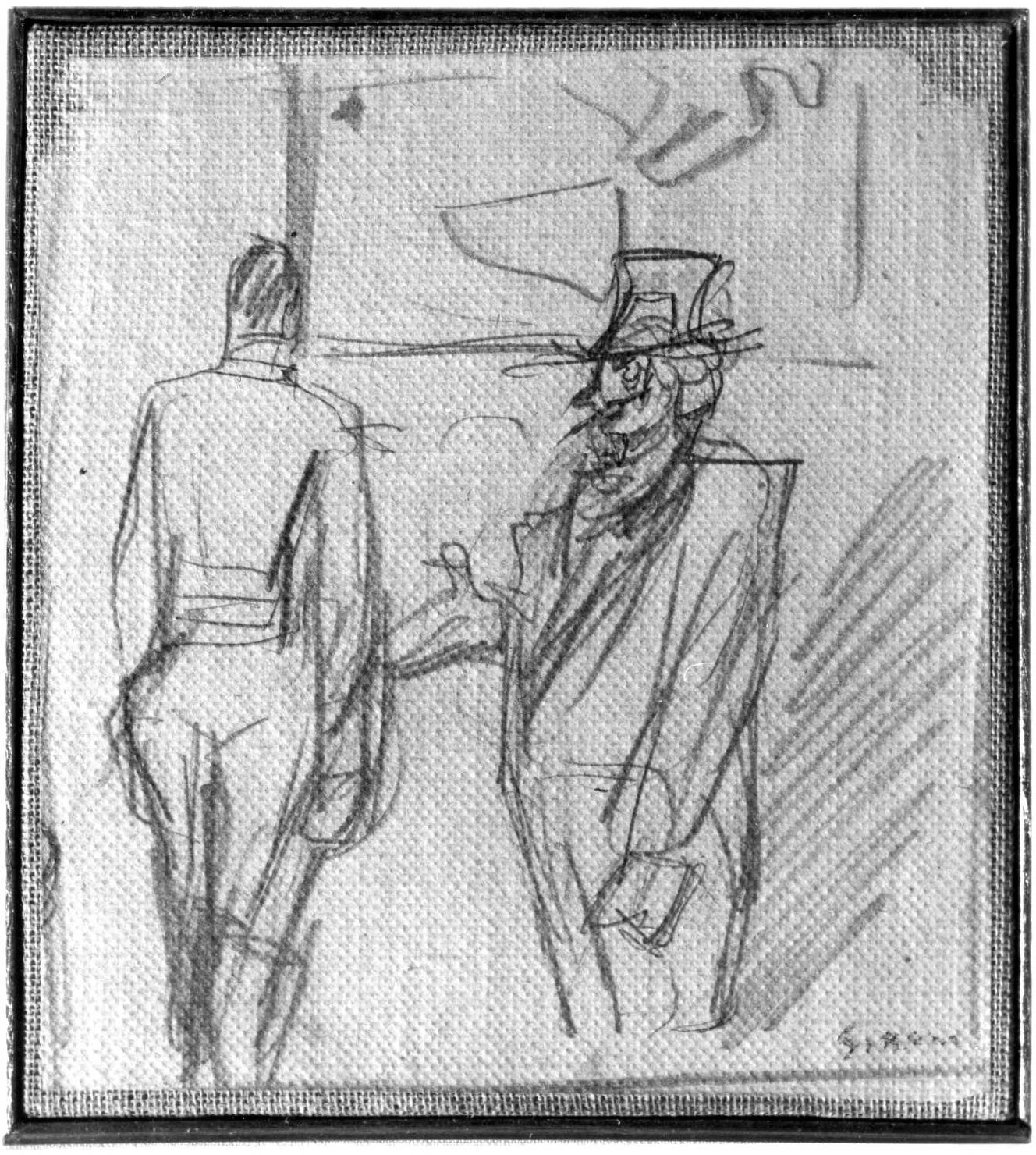 figure maschili (disegno) di Sironi Mario (sec. XX)