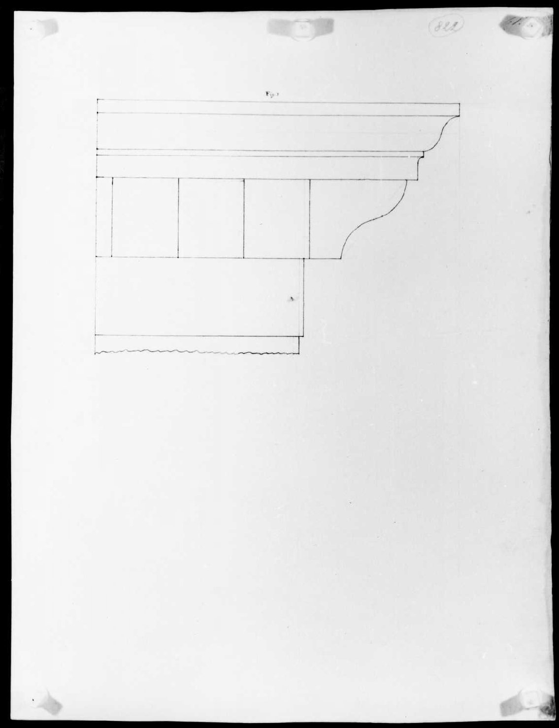 elementi architettonici (disegno, serie) di Calderari Ottone Maria (seconda metà sec. XVIII)
