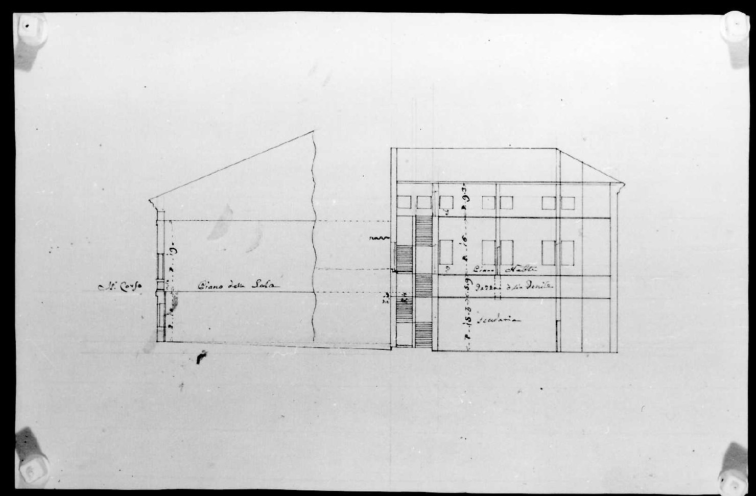 palazzo Capra a Vicenza (disegno) - ambito veneto (inizio sec. XIX)
