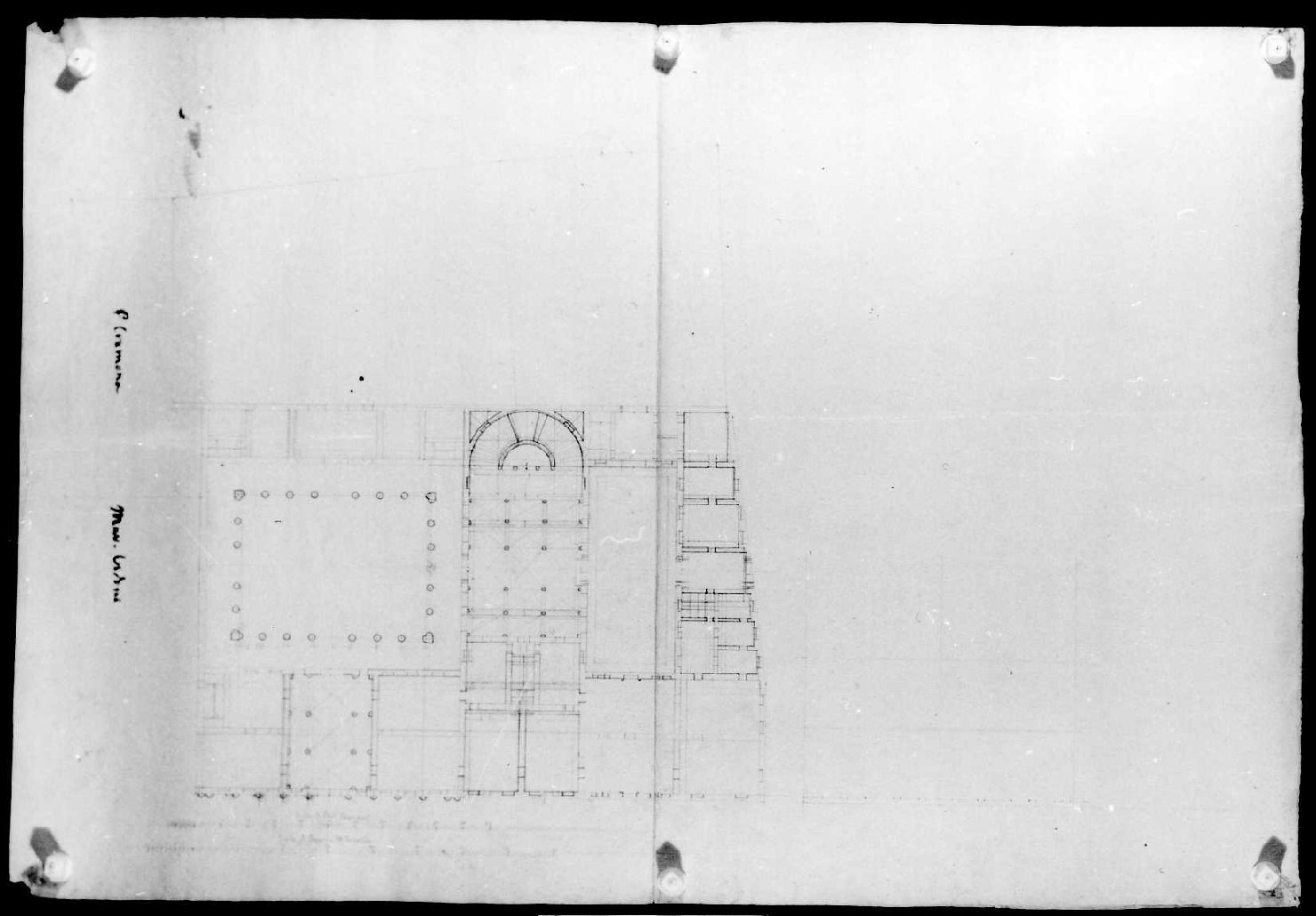 palazzo Vidoni a Cremona (disegno, serie) di Calderari Ottone Maria (sec. XVIII)