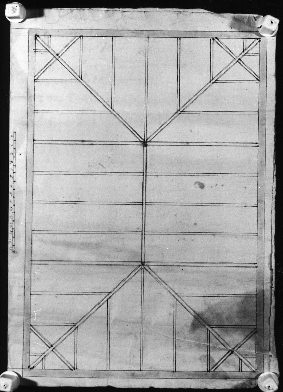 copertura di edificio (disegno, serie) di Longhena Baldassarre (sec. XVII)