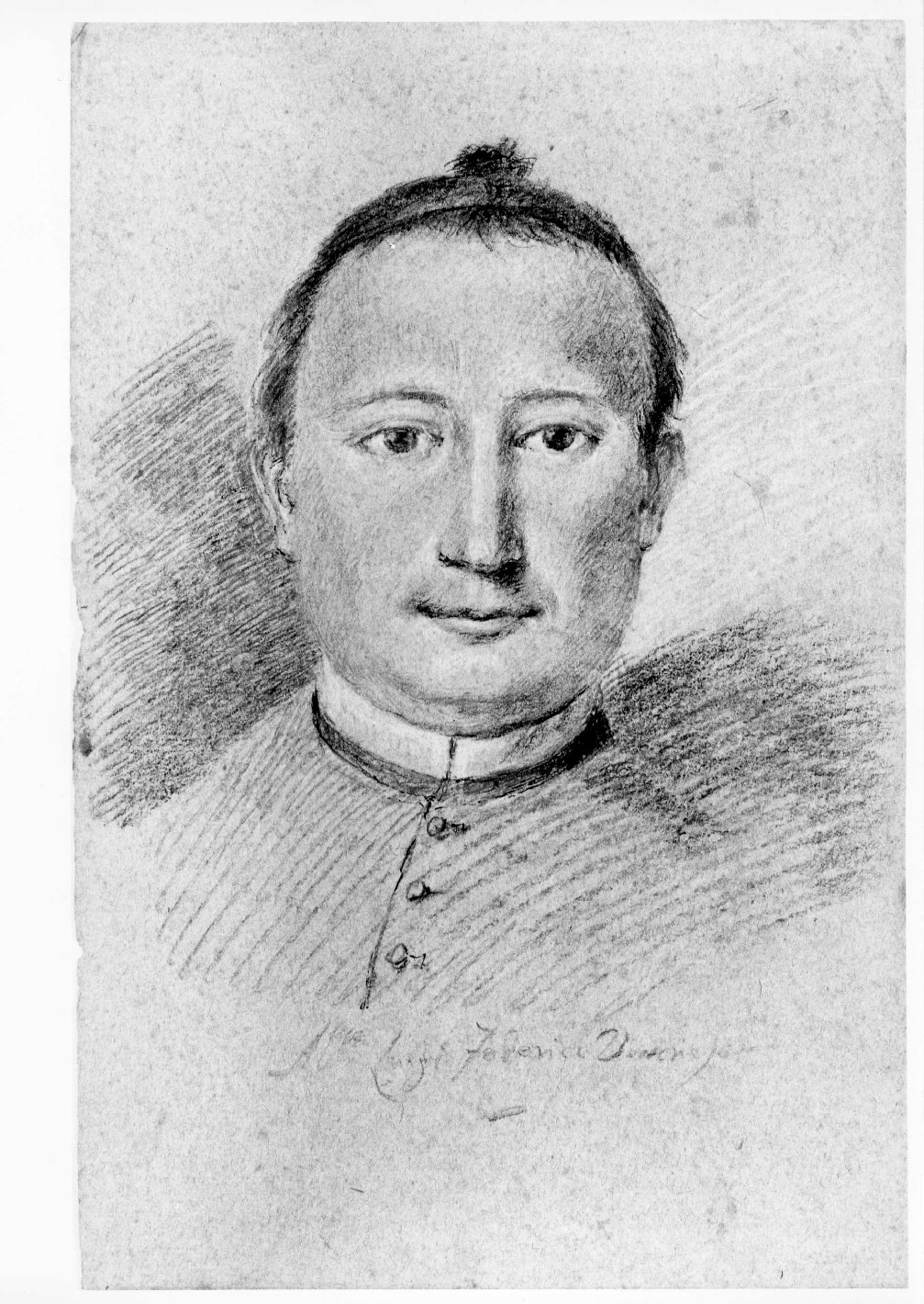 ritratto dell'abate Luigi Federici (disegno) di Personi Francesco (sec. XIX)
