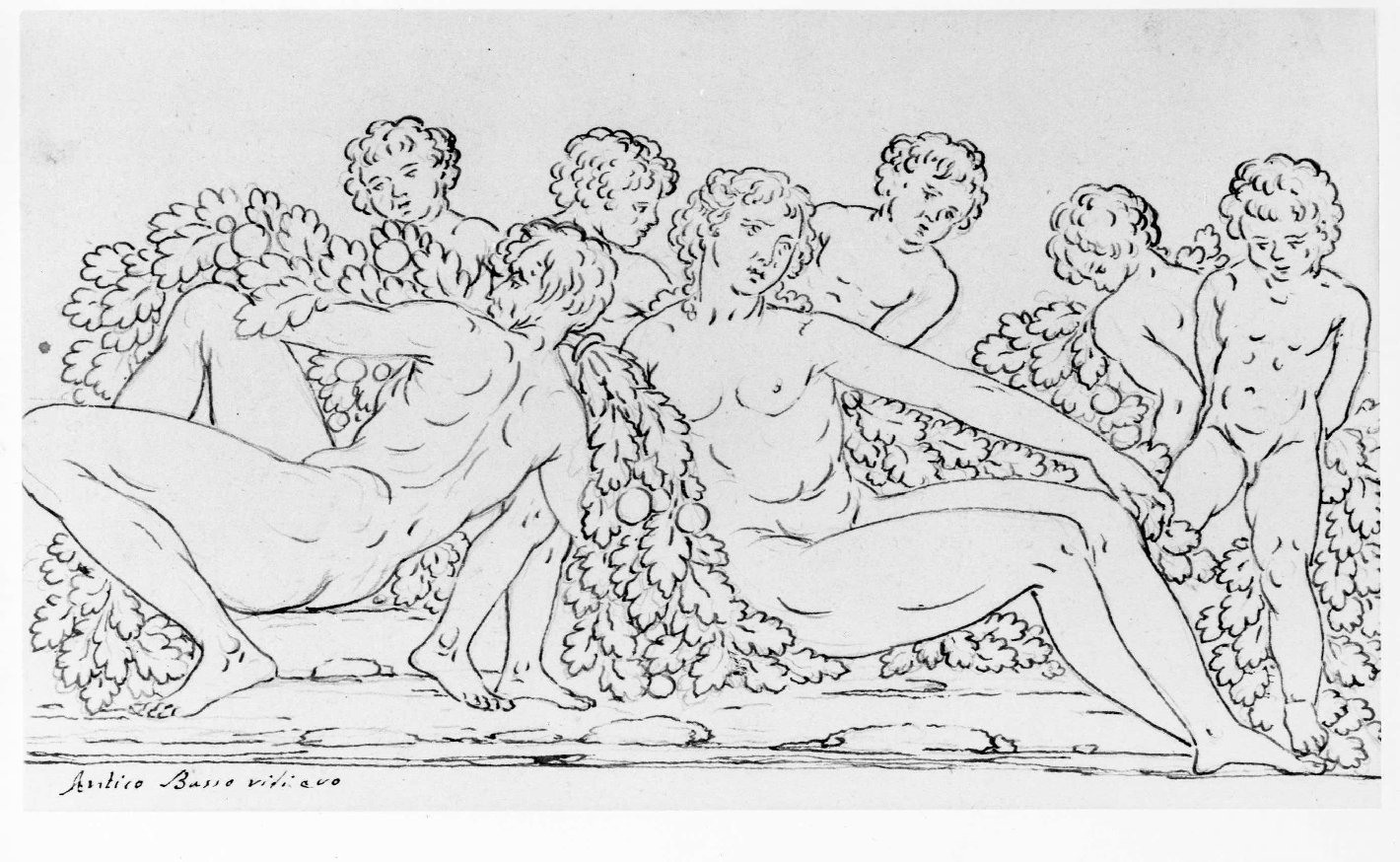 scena allegorica (disegno) di Personi Francesco (attribuito) (primo quarto sec. XIX)