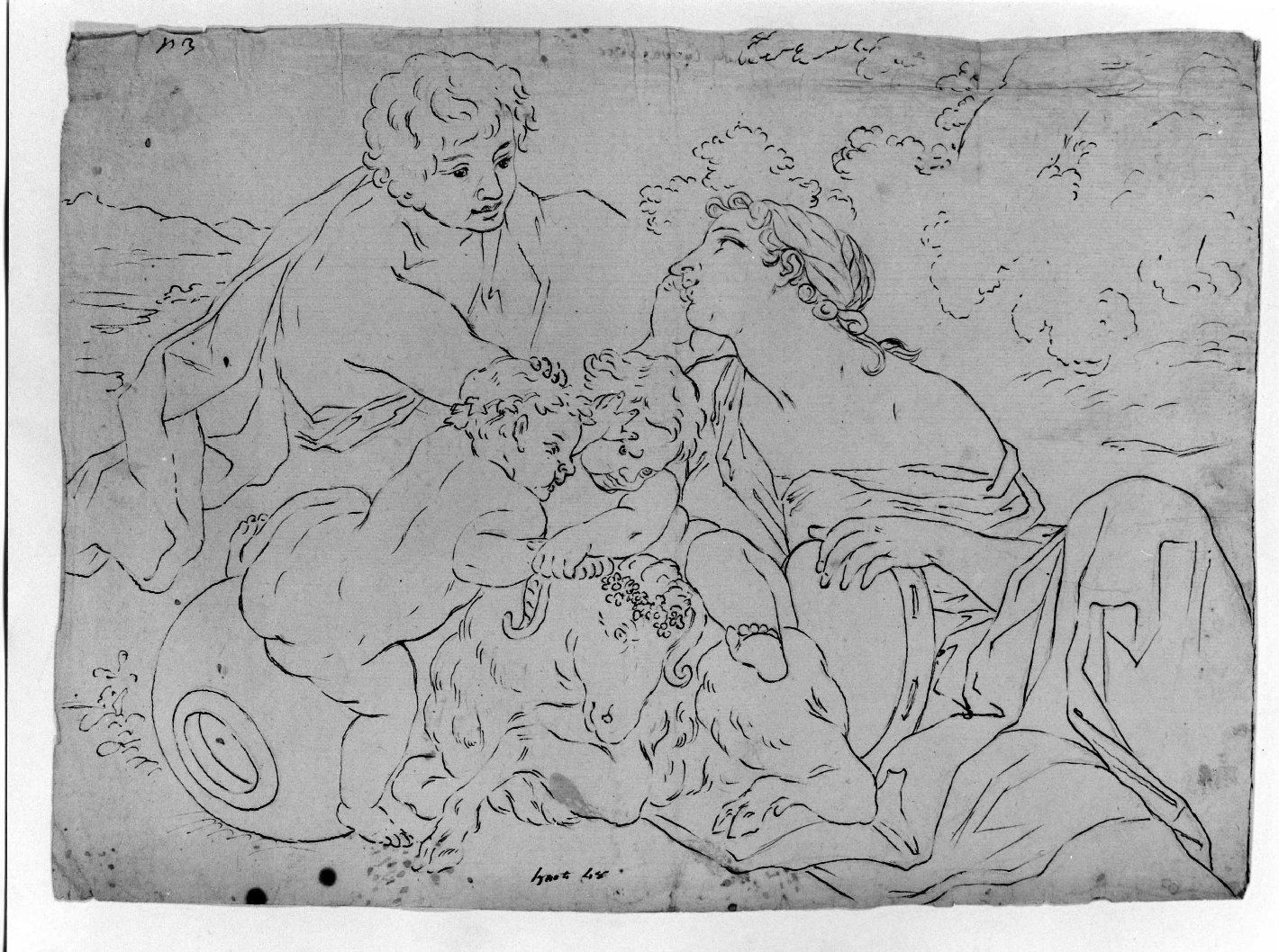 Erato (disegno) di Personi Francesco (attribuito) (fine/inizio secc. XVIII/ XIX)