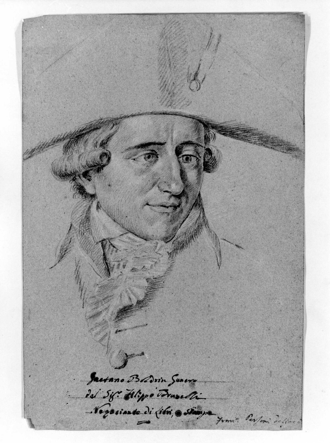 ritratto di Gaetano Boldrin (disegno) di Personi Francesco (fine sec. XVIII)