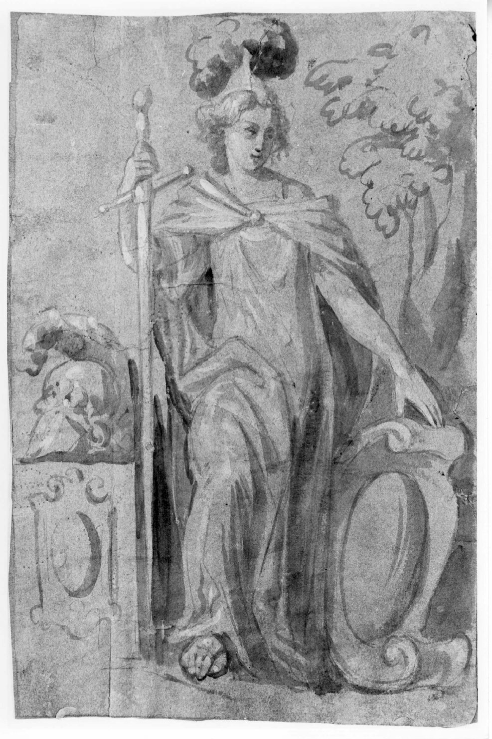 Minerva (disegno) di Marcola Marco (sec. XVIII)