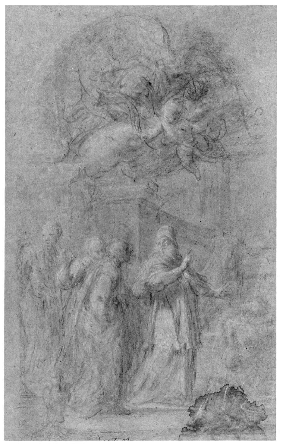 scena sacra (disegno) di Perotti Pietro Antonio (prima metà sec. XVIII)