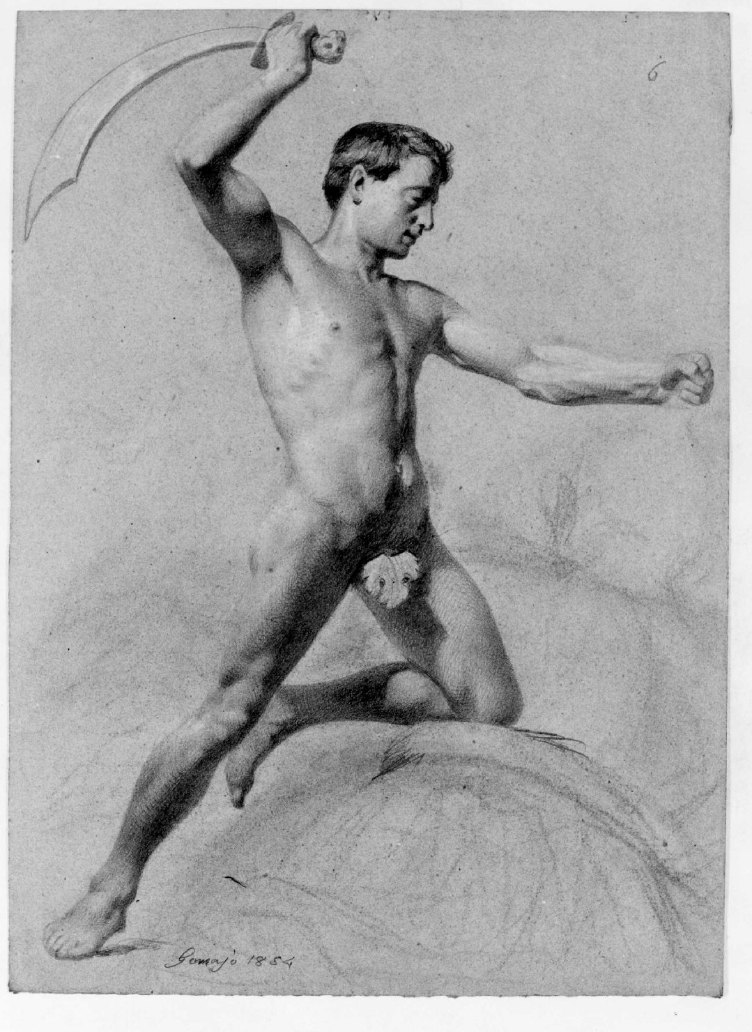 re Davide (disegno) di Recchia Angelo (sec. XIX)