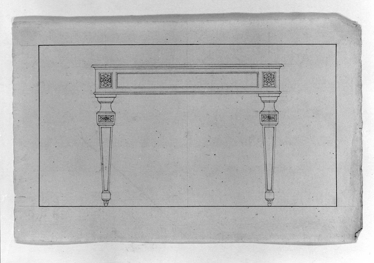 tavolo (disegno) - ambito Italia settentrionale (inizio sec. XIX)