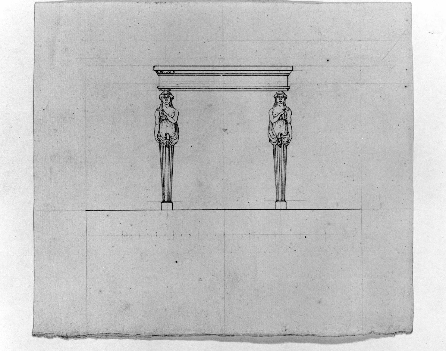 tavolo (disegno) - ambito Italia settentrionale (inizio sec. XIX)