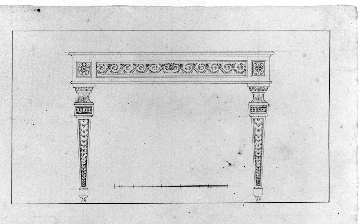 tavolo (disegno) - ambito Italia settentrionale (inizio sec. XIX)