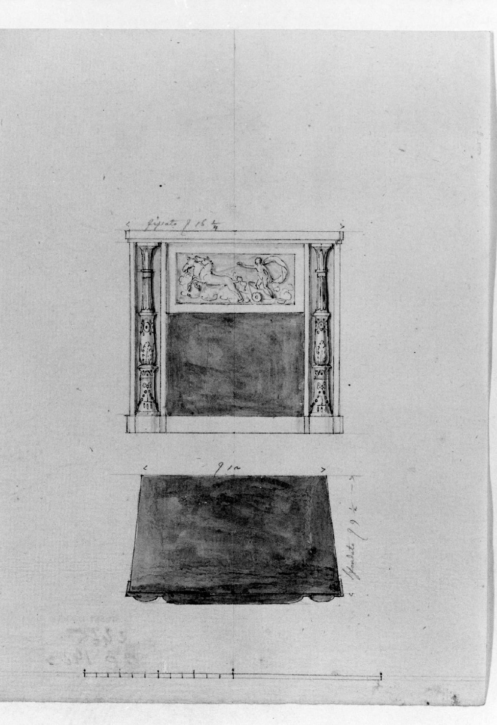 camino (disegno) - ambito Italia settentrionale (primo quarto sec. XIX)