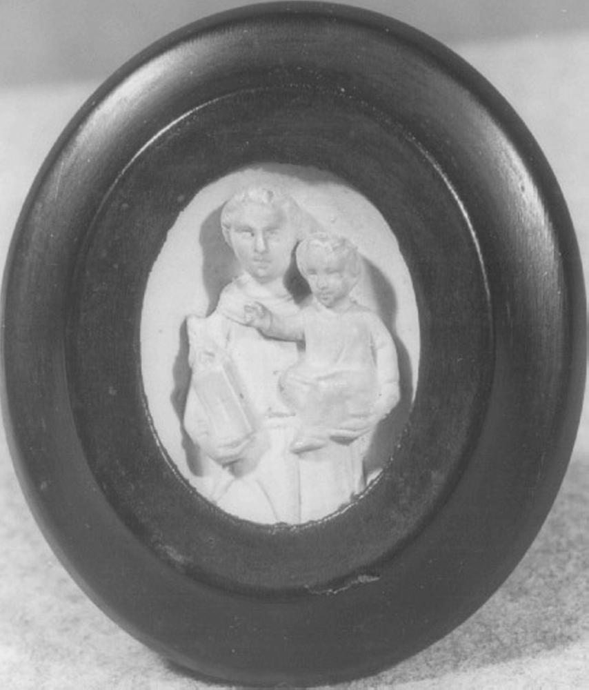 apparizione di Gesù Bambino a Sant'Antonio da Padova (rilievo) - ambito veneto (sec. XIX)