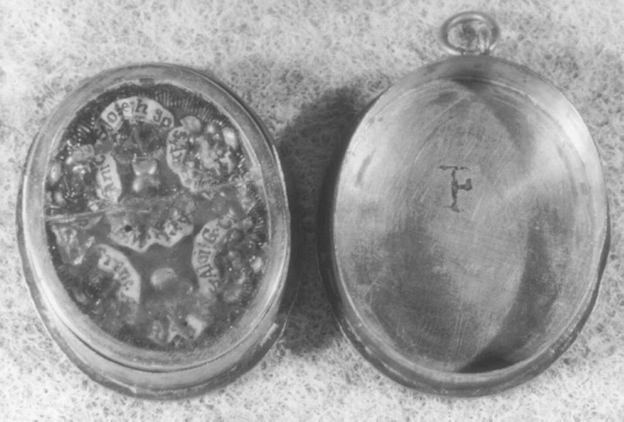 reliquiario a teca - ambito veneto (sec. XIX)