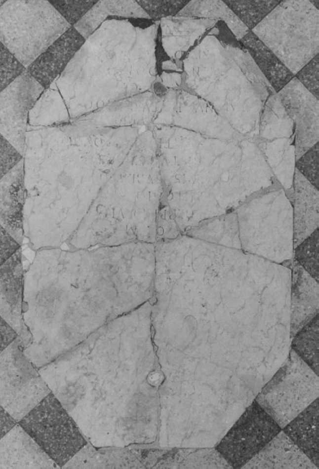 lastra tombale - ambito veneto (sec. XVIII)